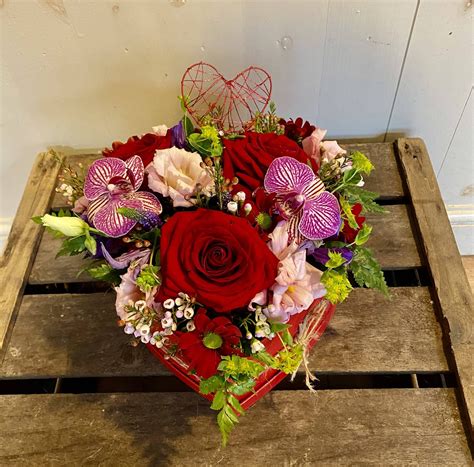 Forever The One Heart Hat Box Louise James Florist