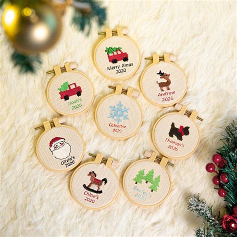 Personalized Christmas Embroidery Ornament For Children