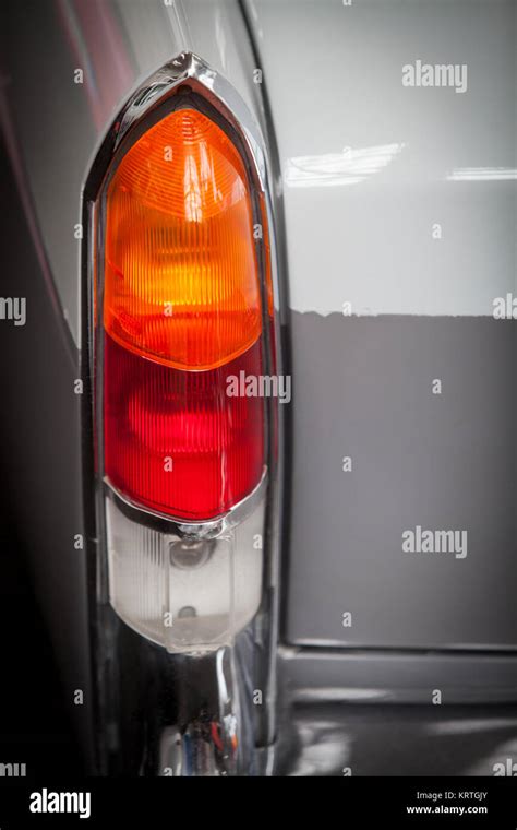Vintage car rear lights Stock Photo - Alamy