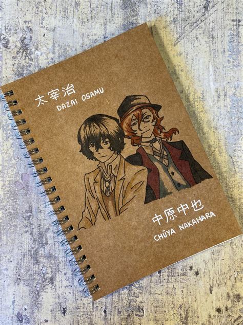Anime Notebook Hand Drawn Etsy