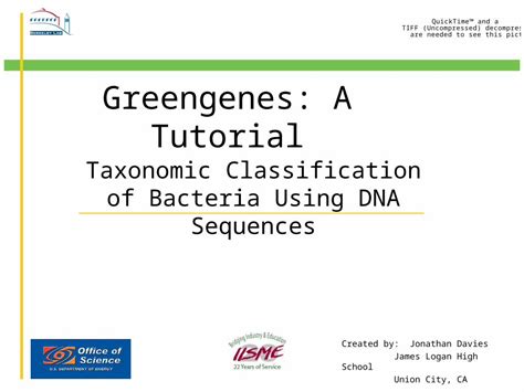Ppt Greengenes A Tutorial Taxonomic Classification Of Bacteria Using
