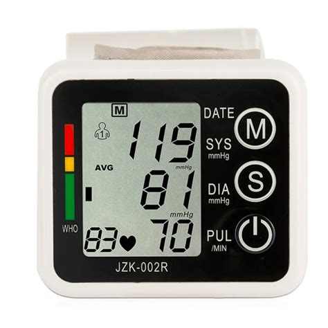 High Quality Digital Lcd Wrist Blood Pressure Monitor Heart Beat Rate