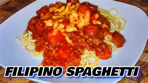 How To Make Filipino Style Pinoy Spaghetti Jollibee Recipe Quick And Easy Recipe Youtube