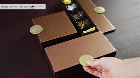 Luxury Bento Box Design By Myglassstudio Brown And Gold Bento Box