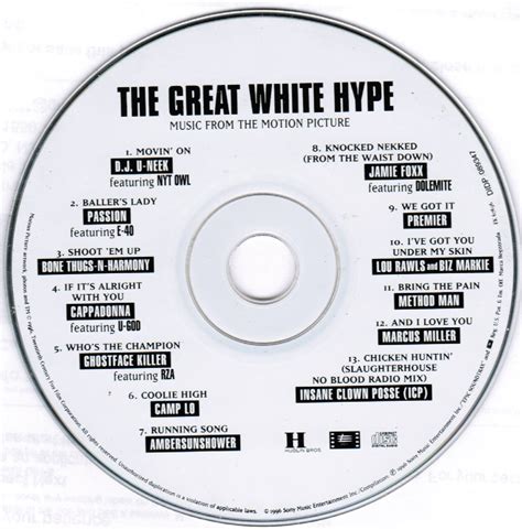 The Great White Hype Cd Motion Picture Soundtrack