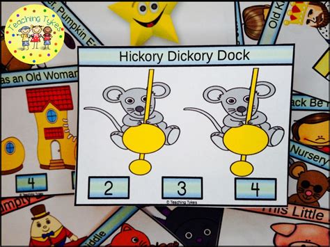 hickory dickory dock activity to practice counting hickorydickorydock
