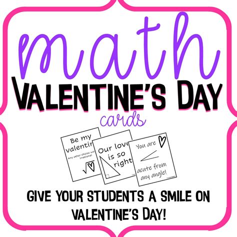 Math Valentines Day Cards Math Valentines Cards Math Valentines Math