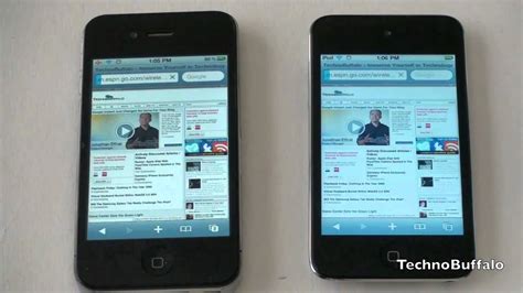 Iphone 4 Vs Ipod Touch 2010 Speed Test Youtube