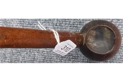 A 19th Century Zulu Knobkerrie Of Rich Chestnut Coloured Wood The