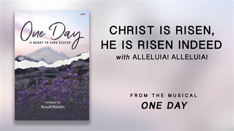 Christ Is Risen He Is Risen Indeed With Alleluia Alleluia Lyric
