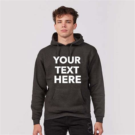 Add Your Own Text Custom Sweatshirts Custom Fleece Hoodie Etsy