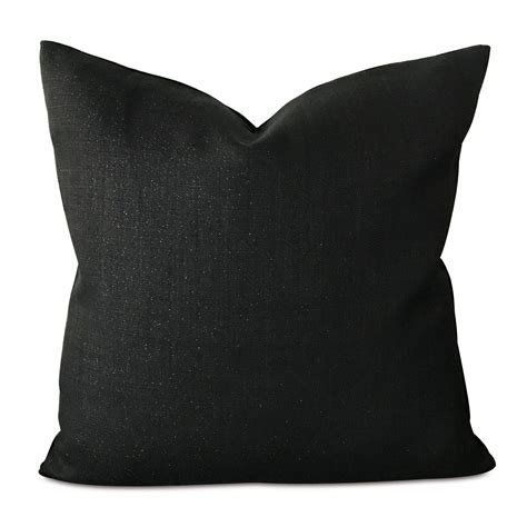 22 X 22 Midnight Metallic Black Velvet Decorative Pillow Cover