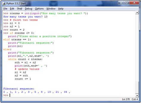 Python Program To Print The Fibonacci Sequence Python Tutorials