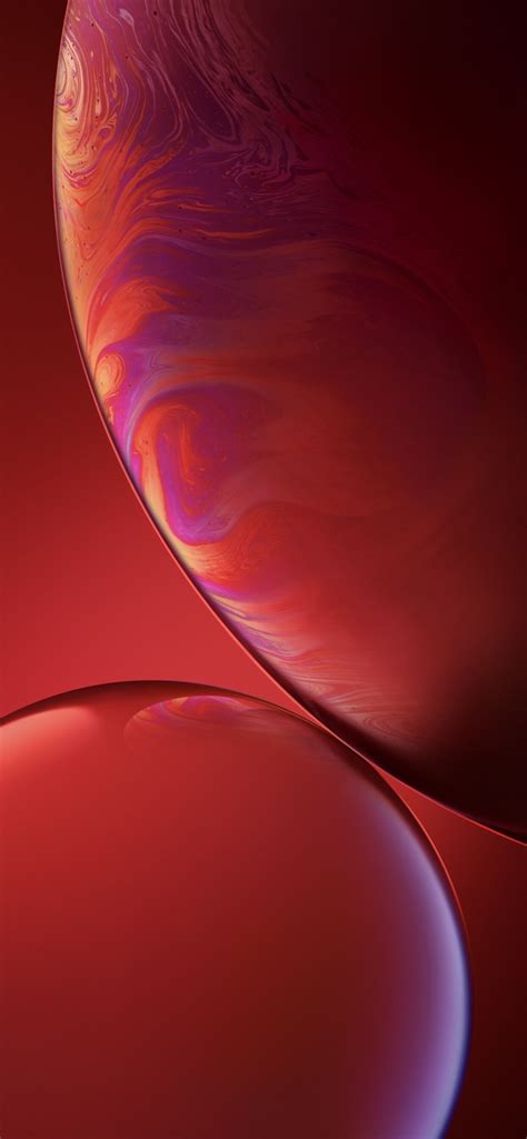 1242x2688 Iphone Xr Double Bubble Red Iphone Xs Max Hd 4k