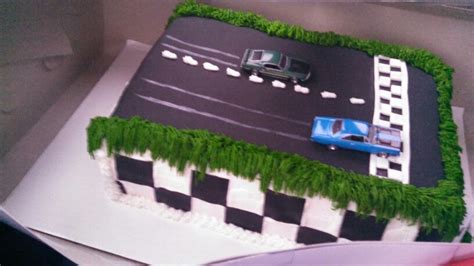 Drag Strip Cake Race Car Birthday Race Car Birthday Party Cars