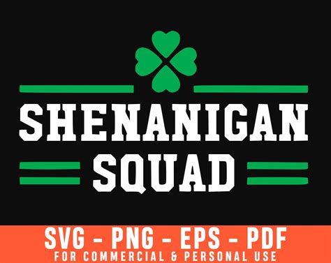 Shenanigans Squad Svg Shenanigans Svg St Patricks Day Svg Etsy