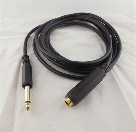 1pcs 635mm 14 Mono Male Plug To Female Jack Audio Mic Extension