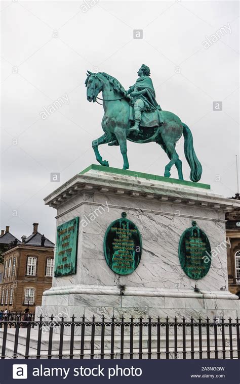 Equestrian Statue Of Frederik V Copenhagen Denmark Stock Photo Alamy