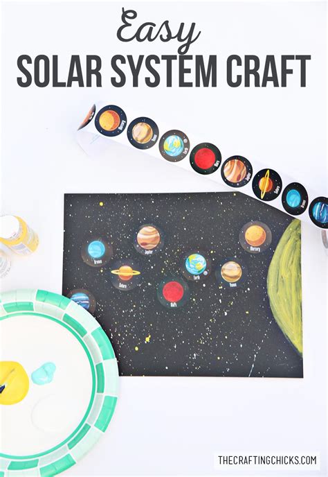 Easy Solar System Craft For Kids The Crafting Chicks