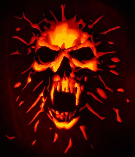 30 Scary Skull Pumpkin Carving