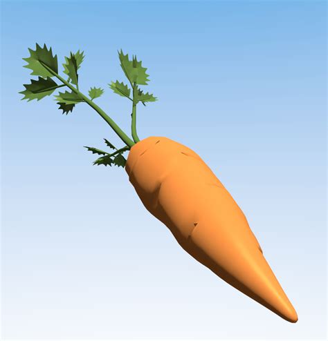 3d Carrot Gardening Turbosquid 1318298