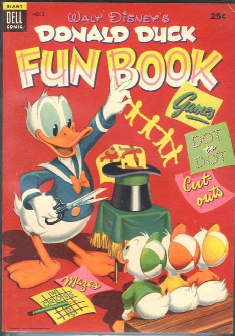 Dell Giant Donald Duck Fun Book 1953 2 Summer Books Dell Comic