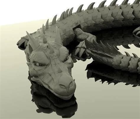 Flexible And Articulated Dragon 3d Model 3d Printable Cgtrader