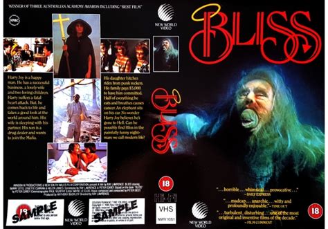 Bliss 1985 On New World Video United Kingdom Betamax Vhs Videotape