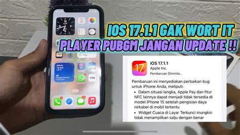 JANGAN UPDATE IOS 17 1 1 IPHONE XR PUBGM YouTube