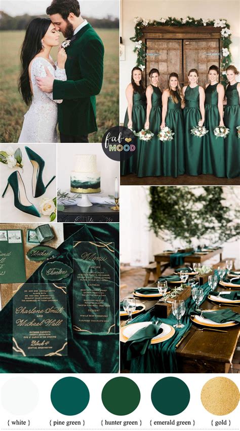 Emerald Green Forest Green Silver N Gray Wedding Color Gray Wedding