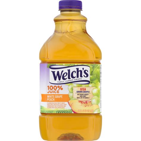 Welchs 100 Juice White Grape Peach 64 Fl Oz From Walmart Instacart
