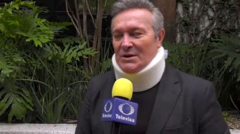 Arturo Peniche Hace Angustiante Reaparición Con Collarín En El Cuello