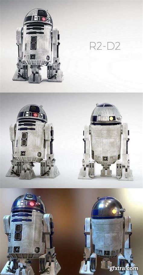 R2 D2 Star Wars Droid 3d Model Gfxtra