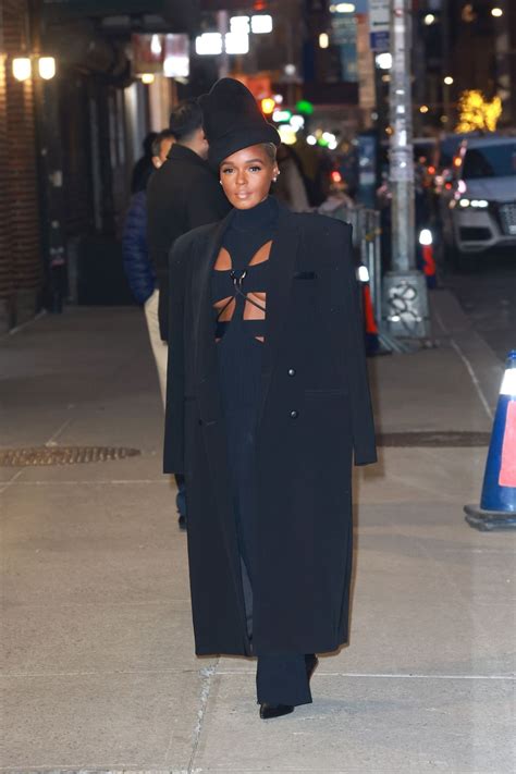 Janelle Monae Arriving At The Late Show With Stephen Colbert In Nyc Celebmafia
