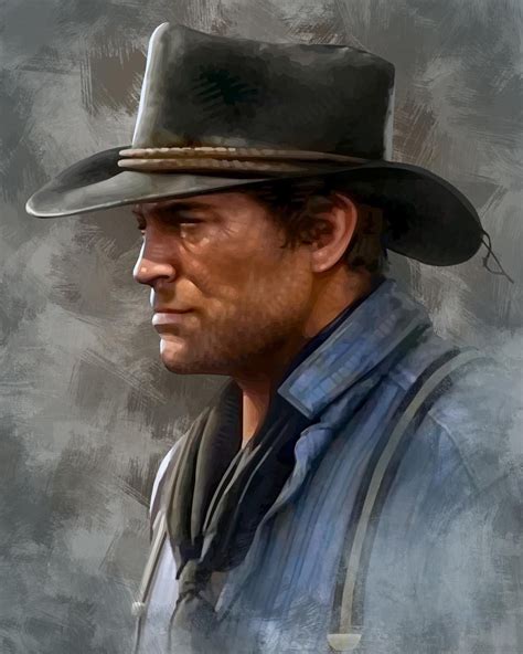 Rdr2 Fanart Portrait Of Arthur Morgan Red Dead Redemption 2 By