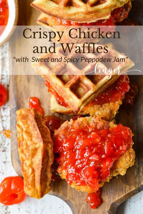 Cut the onion into quarters. Chicken and Waffles Recipe with Sweet-Spicy Peppadew Jam ...