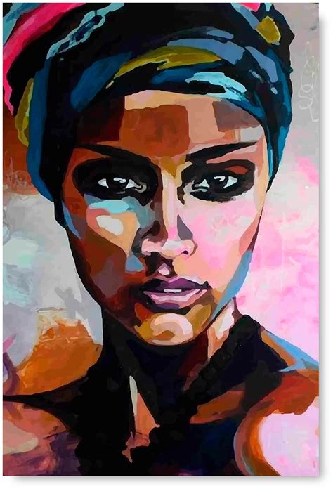 African Artists Paintings African Woman Painting Oil Portrait