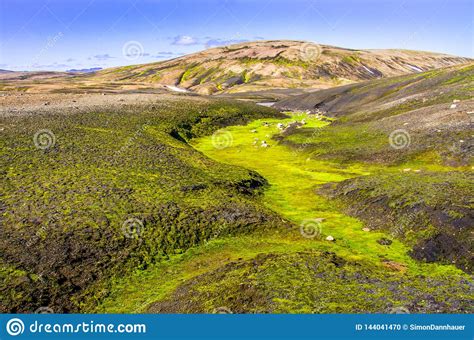 Landmannalaugar Amazing Landscape In Iceland Stock Photo Image Of