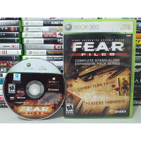 Fear Files Xbox 360 Jogo Original Midia Fisica Shopee Brasil