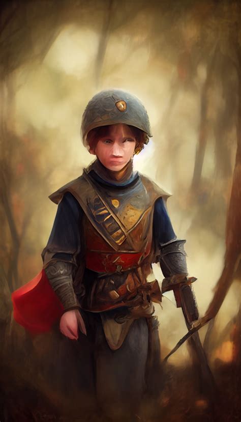 Young War Hero Fantasy Medieval Realistic Midjourney