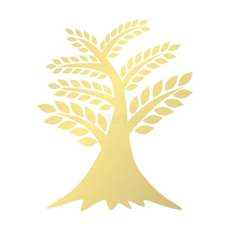 Decorative Golden Tree Stock Vector Illustration Of Banner 138572333