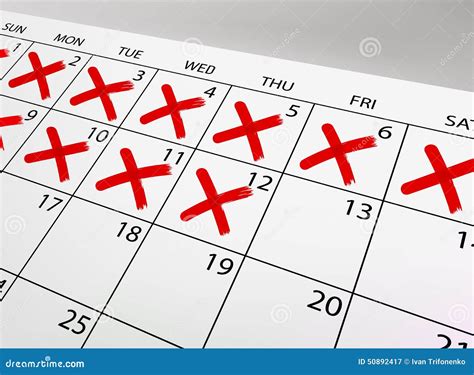 Vector Calendar Stock Vector Illustration Of Appointment 50892417
