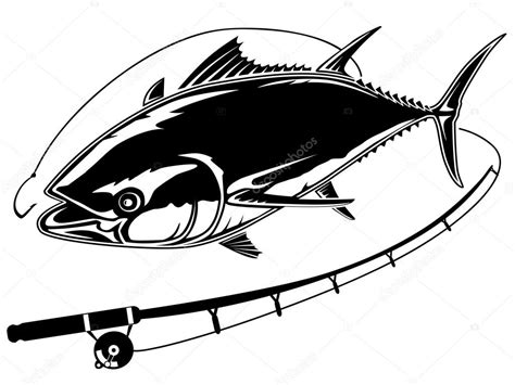 Yellowfin Tuna Fish Coloring Page