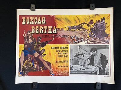 BOXCAR BERTHA BARBARA HERSHEY DAVID CARRADINE Original Mexican Lobby Card PicClick