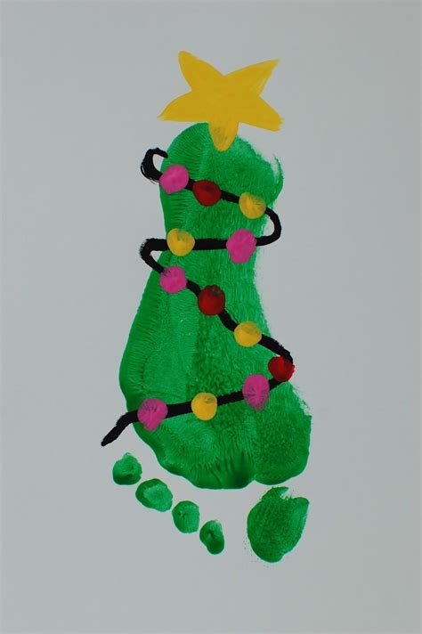 Mistletoe Toddler Feet Pinkie For Pink Kids Christmas Art Projects