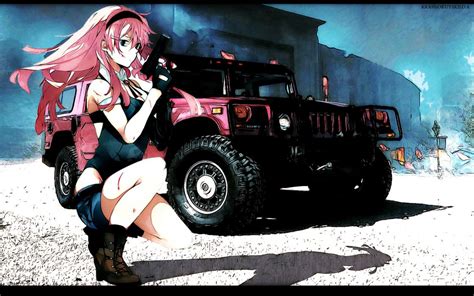 Hummer Anime Girls Cars Wallpaper 1920x1200 47041 Wallpaperup