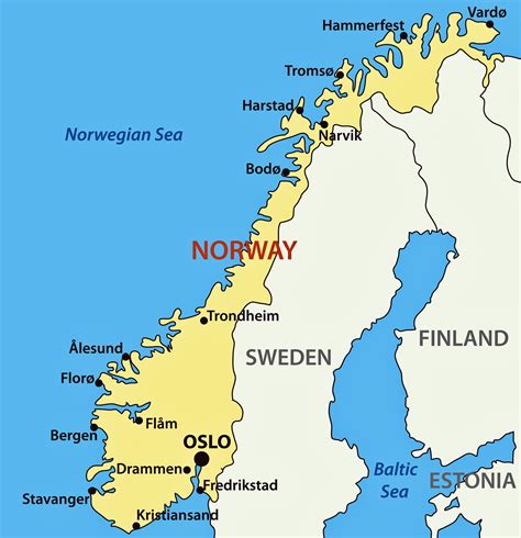 Norway Location On World Map Map