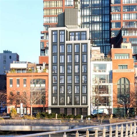the collection tops out at 401 west street in west village manhattan new york yimby
