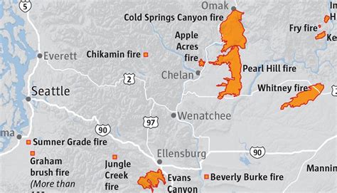 Fire Map In Washington State World Map