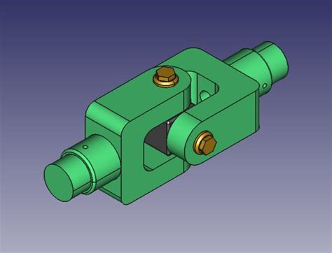Universal Joint Cad Model Download Free 3d Model By Aungkaungmyat
